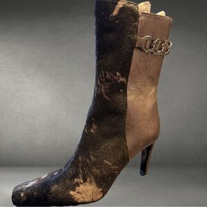 Donald Pliner Lenza Bronze Leather Ankle Boots NWT. 8